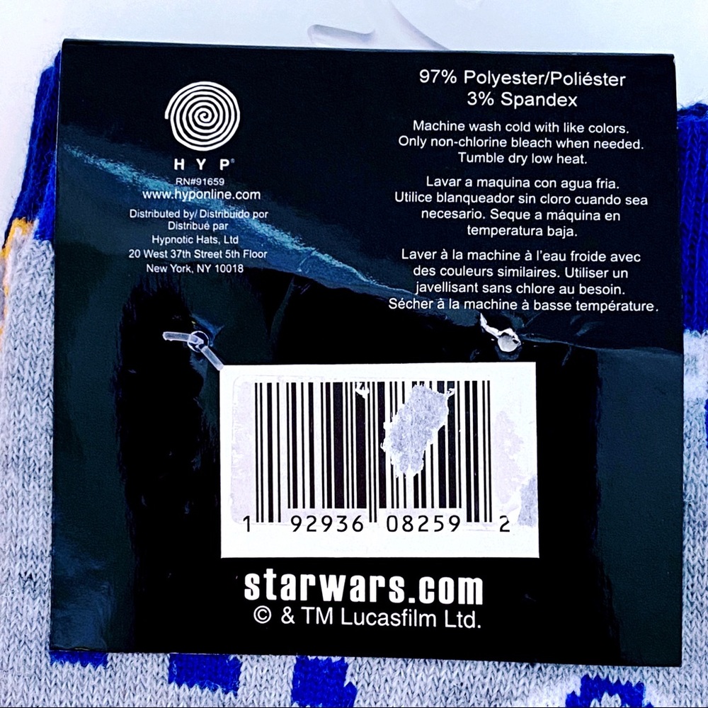 Disney Star Wars R2-D2 BB-8 Droid Crew Socks Mens Womens Fun Novelty Gift - Picture 7 of 7